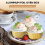 100 stk. engangs aluminiumsfolie bageforme cupcakeforme med låg 4