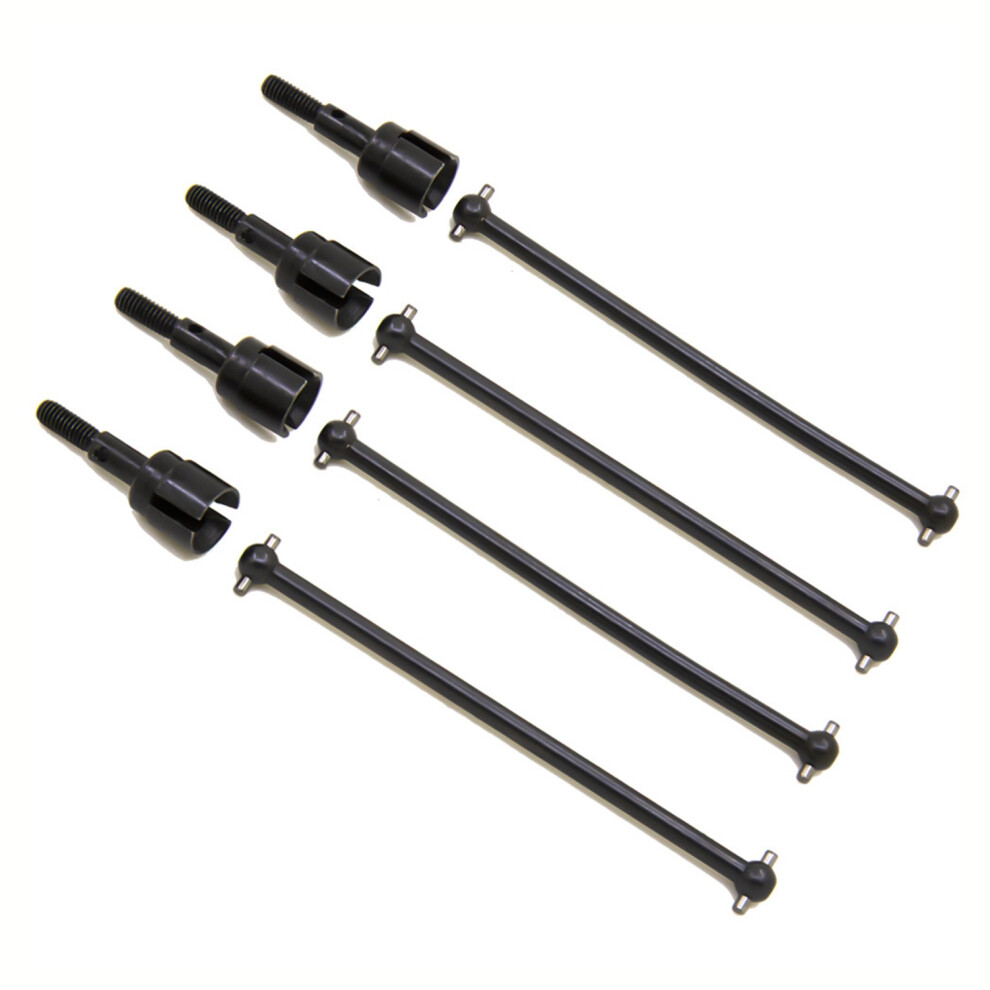 4Pcs Dogbone Drive Shaft & Wheel Axle For 94111 94108 1/10, Black 4711699385816