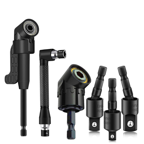 6Pcs Right Angle Drill Attachment Set with 105 Angle Drill Adapter