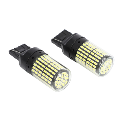 2Pcs Reverse Light Turn Signal Light Error Black shell (white light) 2