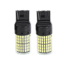 2Pcs Reverse Light Turn Signal Light Error Black shell (white light)
