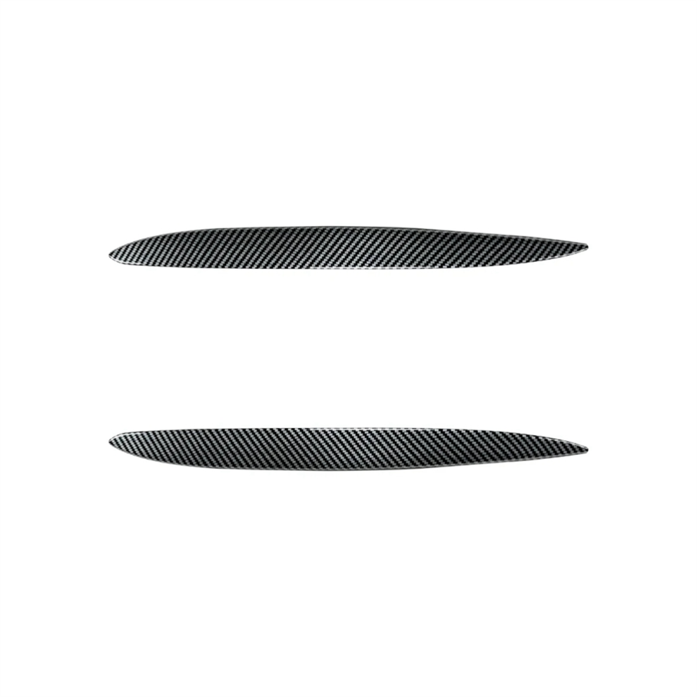 Front Headlight Eyebrow Cover Trim Sticker Carbon Fiber Pattern 4711699303193