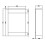 NES Home Turin High Gloss White 500mm x 200mm WC Unit (Excluding Cistern) 3
