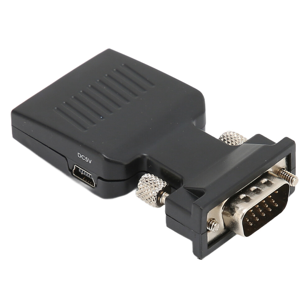 Vga Male To Hdmi Female Converter For Pc Laptop Projector Black 8361333186284
