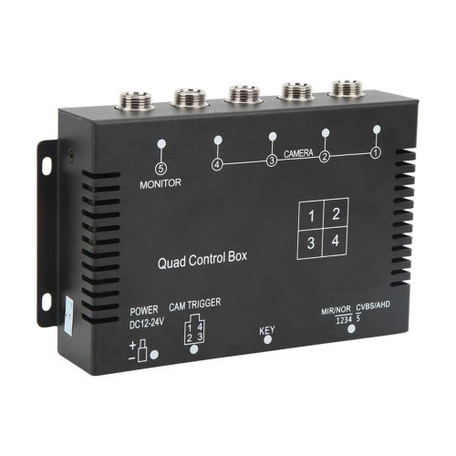 Διαχωριστής βίντεο 4 καναλιών 1080P AHD DC12V 24V για φορτηγό RV 1