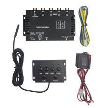 4-kanaals videosplitter 1080P AHD DC12V 24V voor camper, vrachtwagen en bus