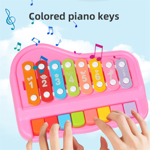 Kinderpianospeelgoed Achttonige handpercussie-instrumenten A 2
