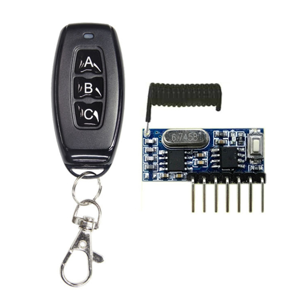 Wireless Remote Control 4-Way Transmitter And Receiver Module Set 4711699335903