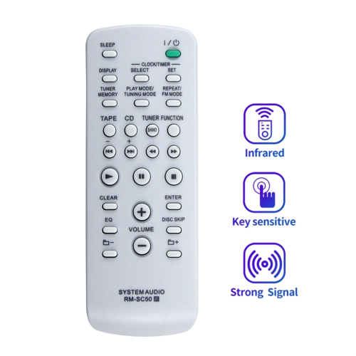 RM-SC50 Remote Control Replace for MHC-RG295 HCD-RG295 1