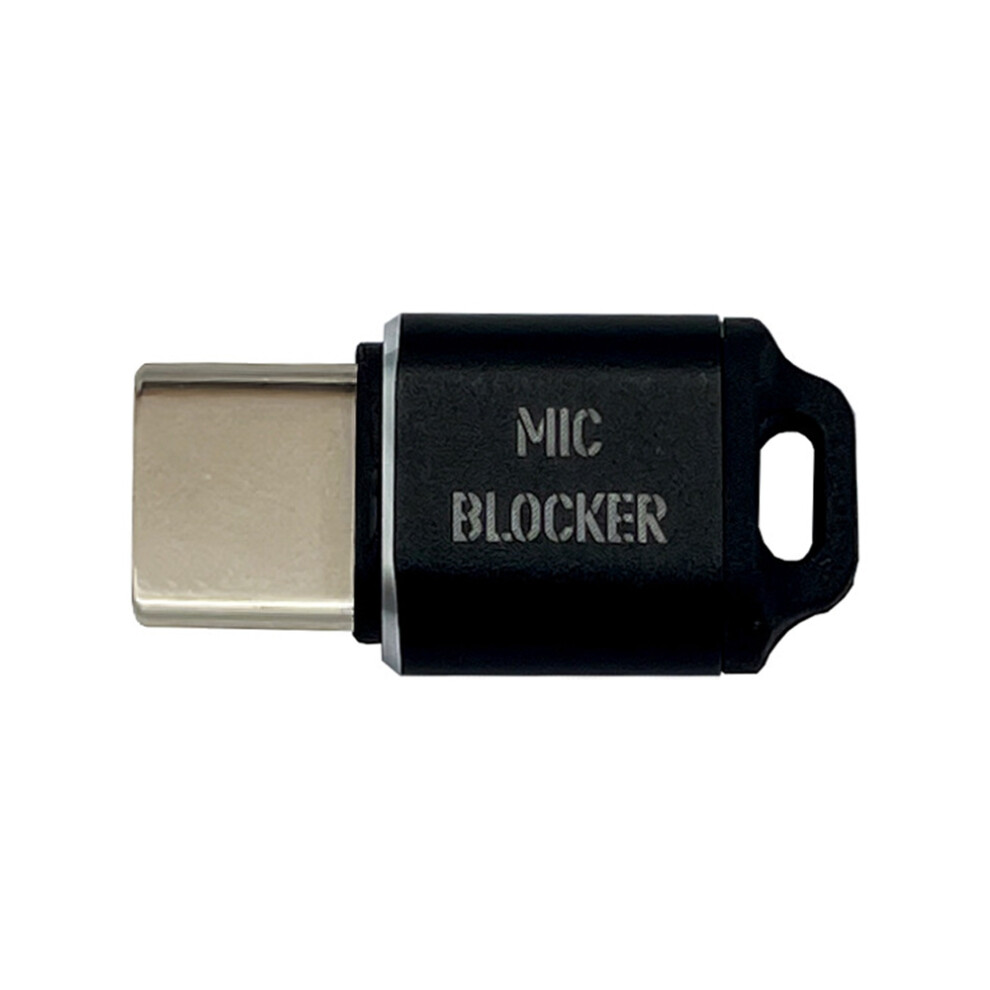 Verrou de microphone USB C MIC Blockers Microphone Sound Security Noir