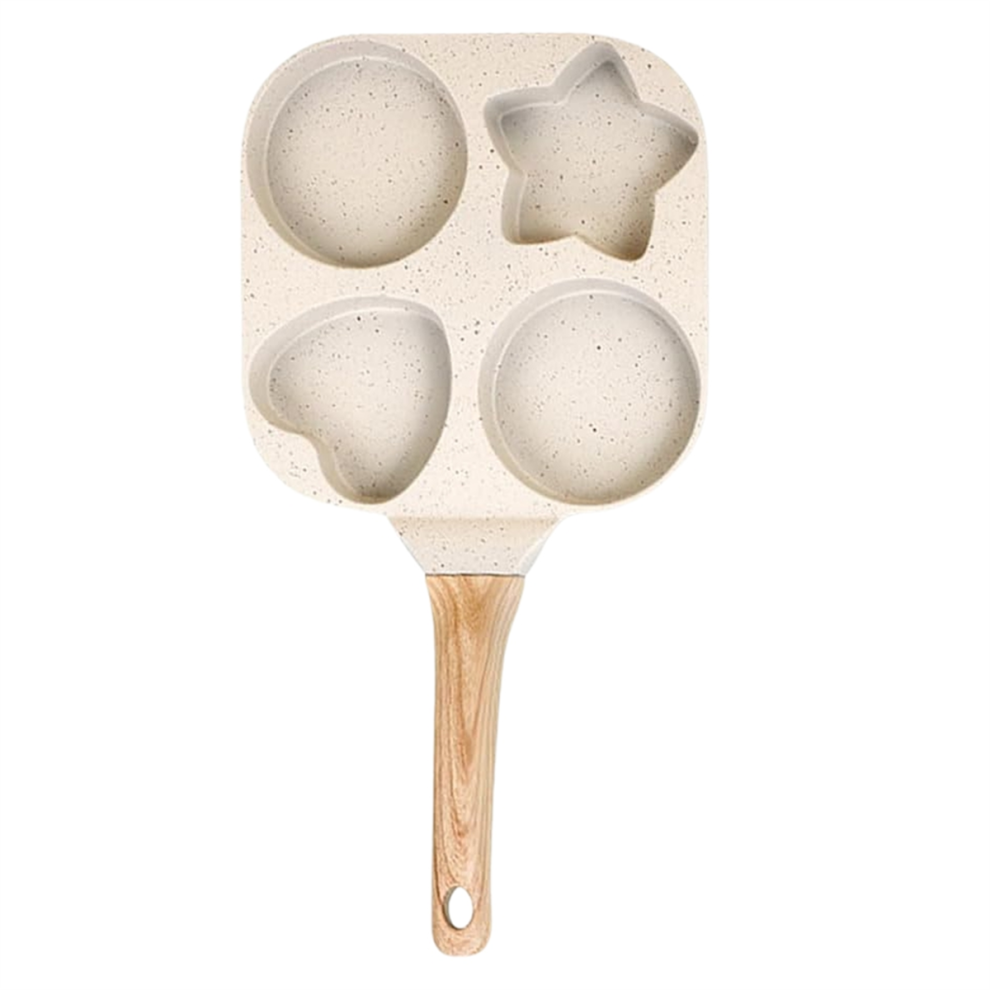 SartéN Antiadherente Para Huevos, SartéN Multiforma Para Desayuno, Blanca-image