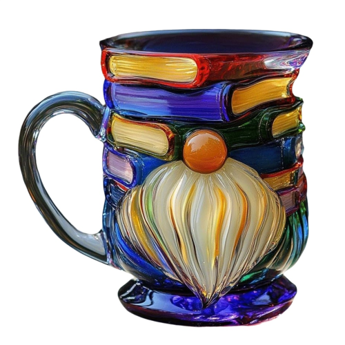 Malet gnome bogkrus, bogstak kaffekop