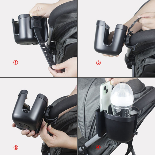 Porta-copos universal para carrinho de bebê, porta-copos para celular 2