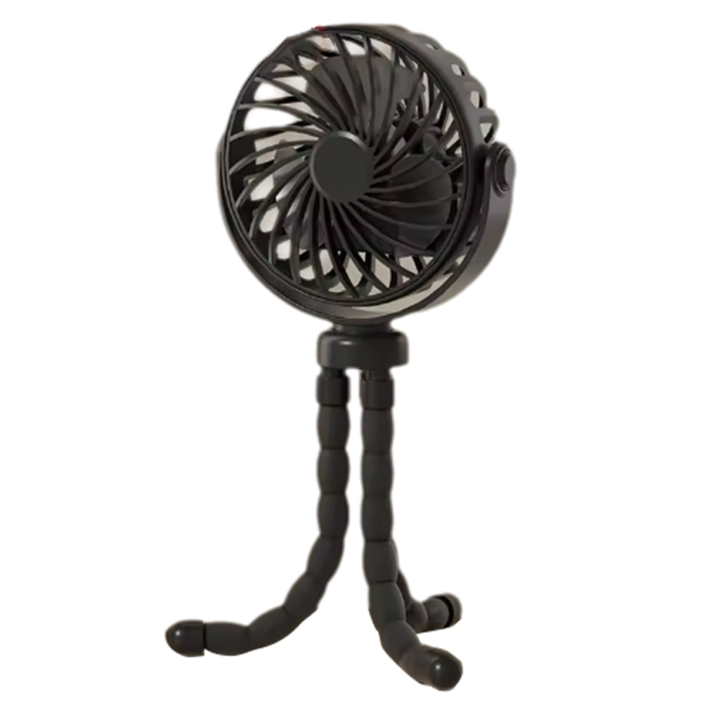 Ventilatore Per Passeggino Mini Ventilatore Da Esterno Usb VelocitÃ Flessibile Nero