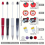 8Set Beadable Stift Silikon Spacer Bead Set DIY Bead Pen 3