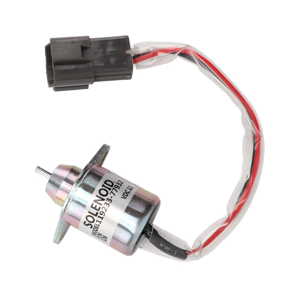 12V Metal Shutdown Solenoid Valve For John Deere Yanmar 3 Terminals 9461333187225