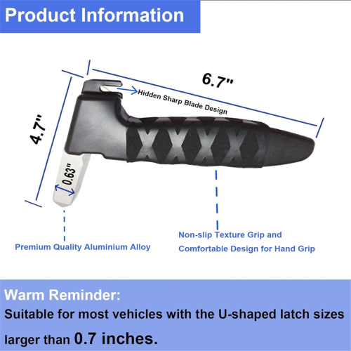 Car Door Handle for Elderly, 2 Pack Car Handles Assist Elderly Black 1