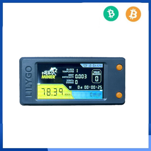 Nerdminer V2 Bitcoin Solo Lottery Miner 77KH/S 1