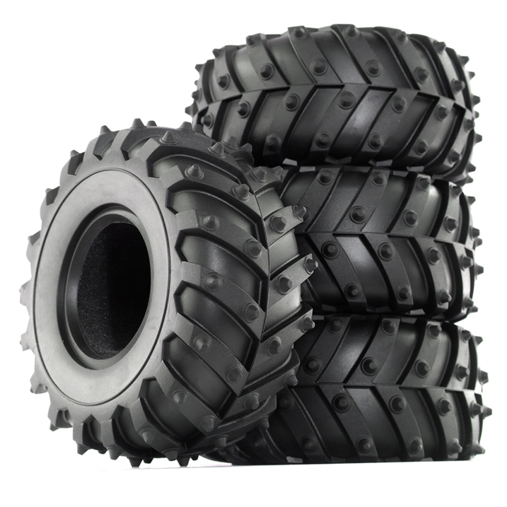 4 Stuks 128Mm Vrachtwagenbanden Voor SCX10 ///-image