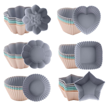 36 stampi per muffin in silicone, stampi da forno in silicone antiaderenti