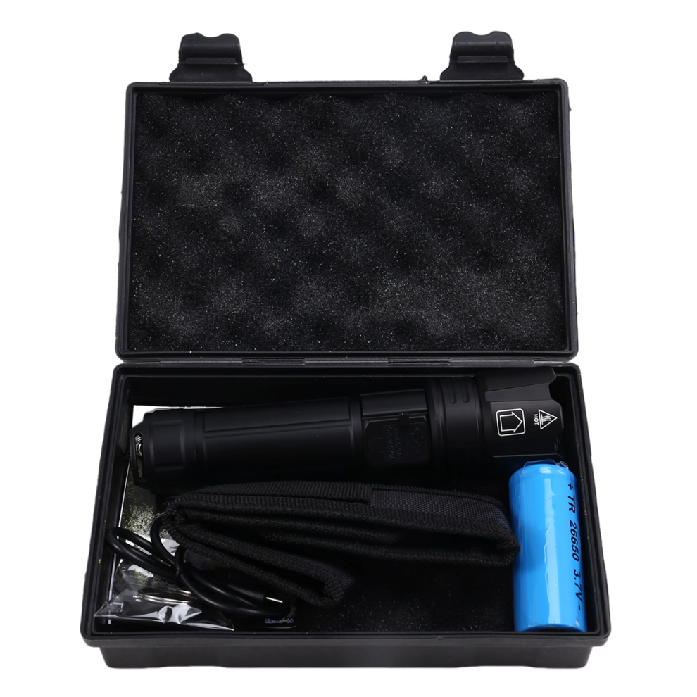 Photos - Flashlight Strong Light Telescopic Zoom  Rechargeable 