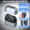 Cortaúñas eléctrico con luz, minicortauñas automático 5