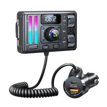 Bluetooth-Compatible FM Transmitter for Car PD20W QC3.0 USB Charging