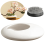Keramikvasen-Set, kieselsteinförmige Blumenarrangementschale, weiß 1