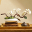 Keramikvasen-Set, kieselsteinförmige Blumenarrangementschale, weiß 2
