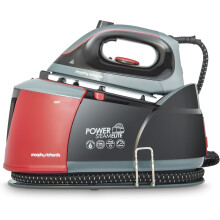 Morphy Richards Power Steam Elite+ Generator Iron, 2400W, Black/Red