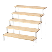 Display Stand Ladder Figure Stand Solid Wood Display Stand