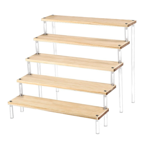 Display Stand Ladder Figure Stand Solid Wood Display Stand