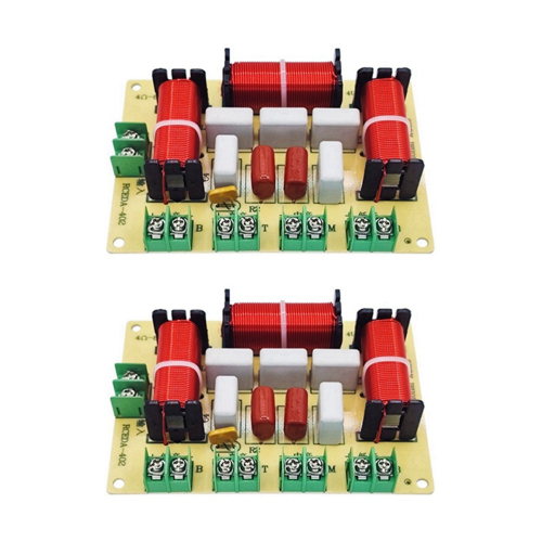 2pcs Crossover High Mid Low Frequency Speaker DIY Audio Splitter