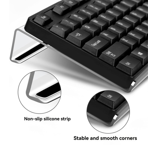 Supporto per tastiera in acrilico trasparente ergonomico inclinabile A 2