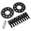 2pcs 8mm/0.31in Aluminium Alloy Hub Centric Wheel 6