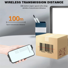 2D Back Clip Bluetooth Barcode Scanner Φορητός Αναγνώστης Barcode Δεδομένων