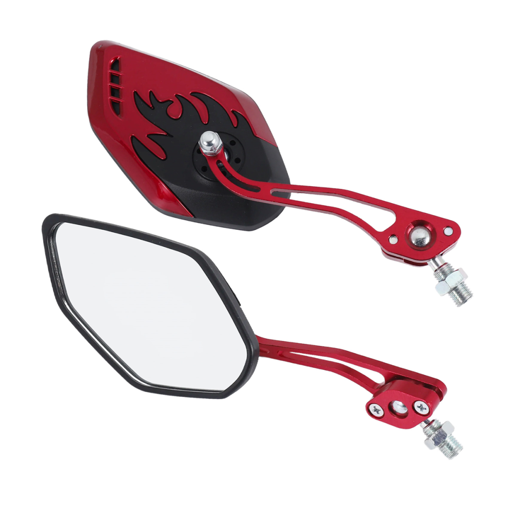 Screw Diameter 10Mm / 8Mm Side Mirrors For Motorcycle Scooter Red 4712187069843