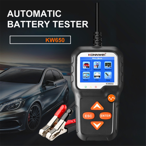 KW650 6V-12V Autobatterietester 100-2000CCA 2
