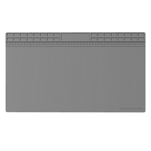 Superstor 700x400mm ren silikonisoleringsplatta reparationsmatta grå
