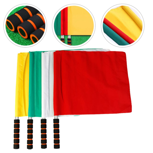4 banderas para jueces de línea de voleibol. 1