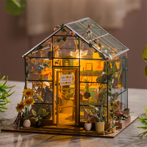 Cottage Kit, Mini DIY Flower House, 3D Puzzle, Assembly Building 1