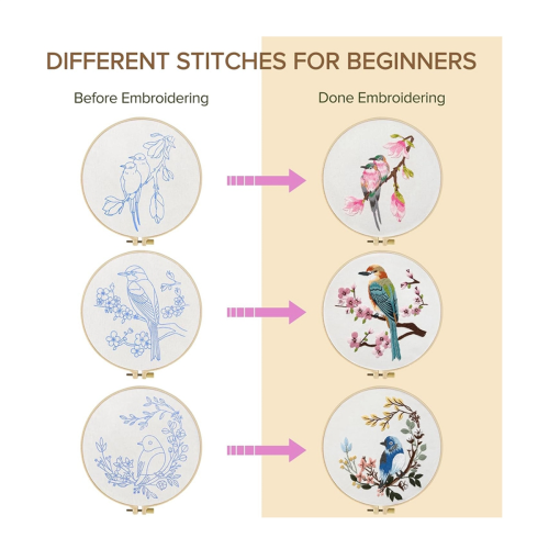 4Pack Embroidery Kits for Adults Embroidery Kit () 2