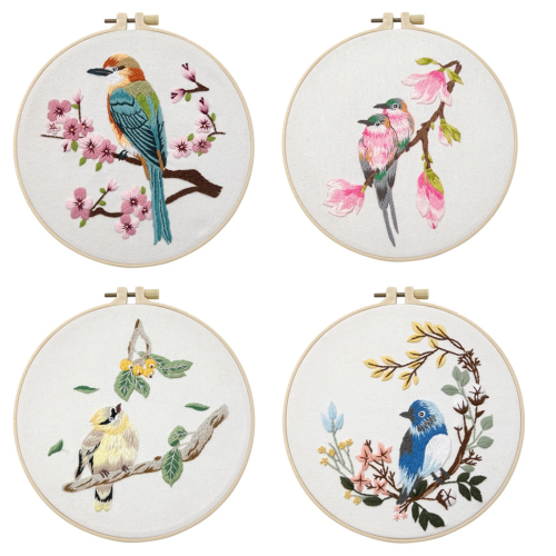 4Pack Embroidery Kits for Adults Embroidery Kit ()