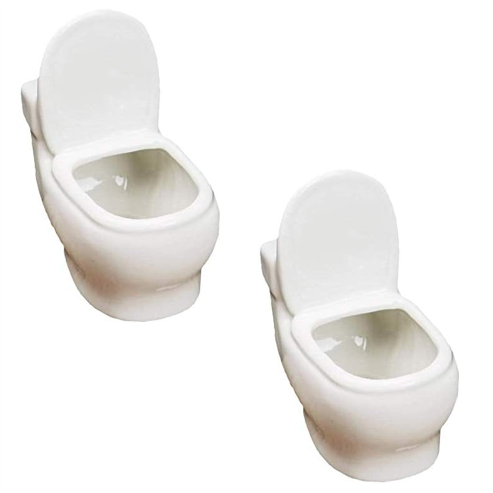 Lot de 2 pots de fleurs blancs pour toilettes, pots à bonsaï, pots de fleurs et jardinières