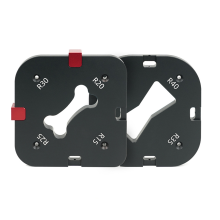 Pocket Radius Jig Router Cutting Fillet Template 4 in 1 R-hoekboog