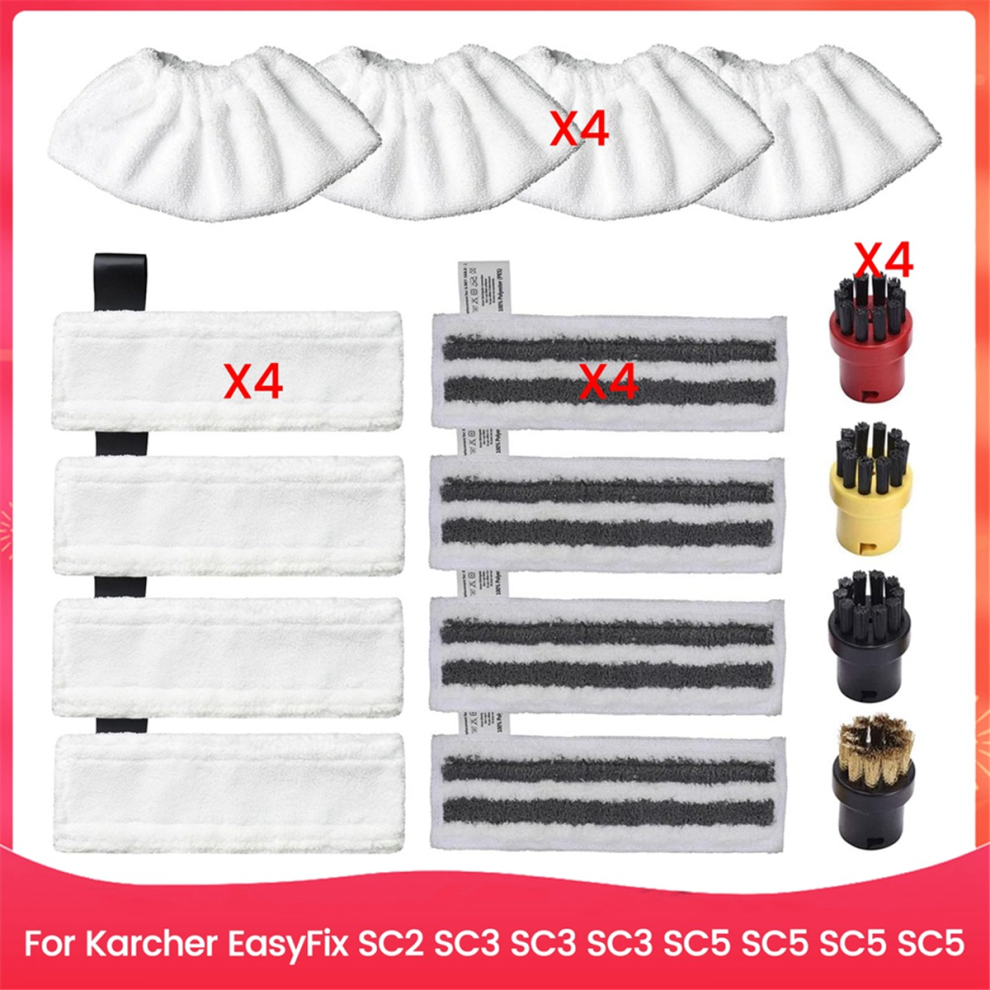 16 PCS Microfiber Cleaning Mop Pads Accessories Kit for-image-OPC-PJBT95N-NEW