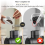 Set da 3 pezzi con bottiglia, misurino per chicchi di caffè e utensile WDT 6