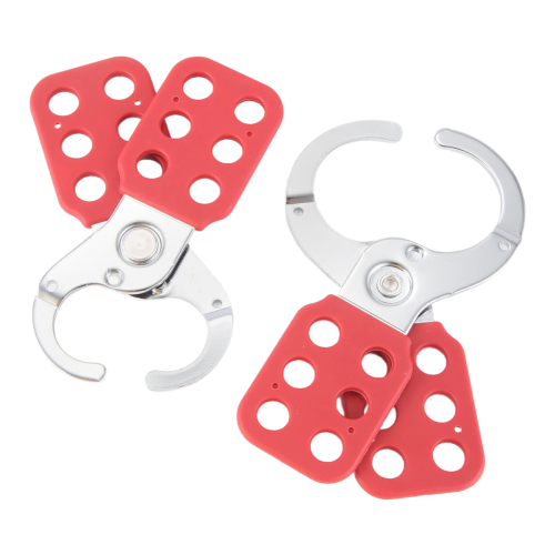 2 PCS Lock Out Tag Out Lock Hasp Steel Nylon για Βιομηχανικό Εξοπλισμό 2