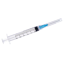 3 ml striekačka s ihlou 23G 1 palca - jednorazové individuálne balenie