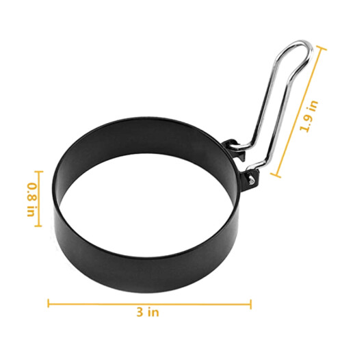 Round Egg Pancake Maker Mold,Non Stick Kitchen Tool for Shaping Eggs 1
